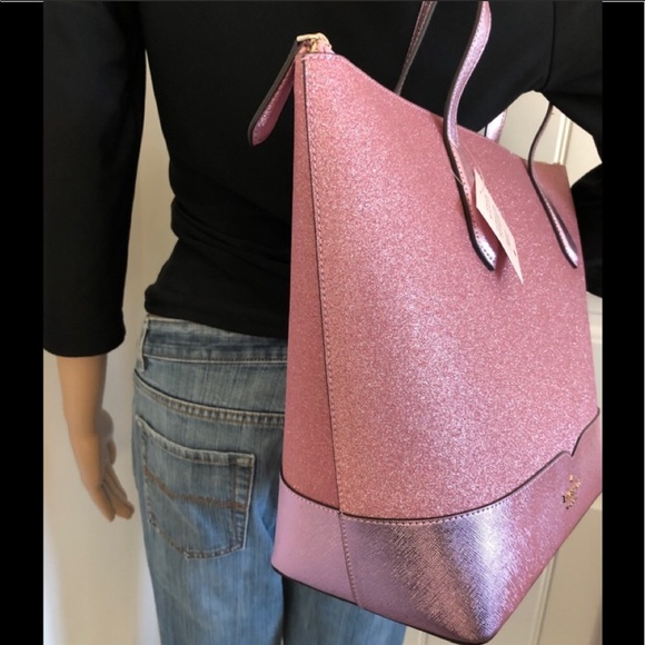 KATE SPADE NEW YORK LOLA GLITTER TOTE pink - Picture 2 of 6